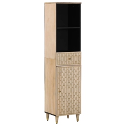 VIDAXL Bathroom Cabinet 38X33X160 Cm Solid Wood In Mango