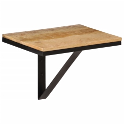 VIDAXL Wall Shelf 40X30X32 Cm Solid Wood And Iron In Mango