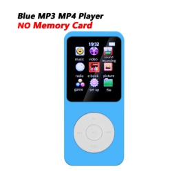 THE WAY Portable Mp3 Player With Tooth, Mp4 E-Book, And Lossless Music Player, 64GB Memory Card - And White In Blue
