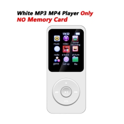 THE WAY Portable Mp3 Player With Bluetooth, Mp4 E-Book, And Lossless Music Player, 64GB Memory Card - In White