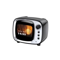 GREEN SCENIC Multifunctional Bluetooth Speaker Alarm Clock | 8W Bass | Bluetooth Calling | Dynamic Screen | Fm Radio, Tf Card, And USB-C Port | Long