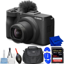 CANON Powershot V1 Digital Camera 6390C001 - 7PC Accessory Bundle