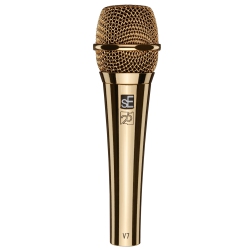 SE ELECTRONICS Limited Edition 25Th Anniversary V7 Handheld Dynamic Vocal Microphone - In Gold