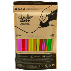 3Doodler Start+ Eco-Plastic Refill Kit - Neon - 250 Pack