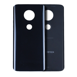 MS TECH Back Cover Glass Compatible for Motorola Moto G7 (Xt1962 / 2019) (Ceramic Black)