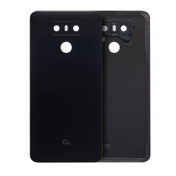 MS TECH Back Cover Glass With Adhesive Pre-Installed Compatible for Lg G6 (Astro Black)