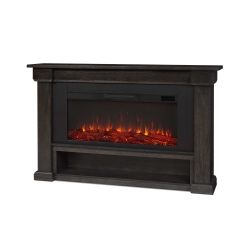 REAL FLAME Bristow 66-Inch Landscape Electric Fireplace - Weathered Wood