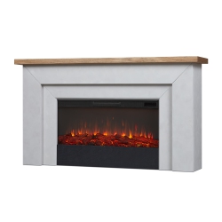 REAL FLAME Malie 68-Inch Landscape Electric Fireplace In Venetian In Gray