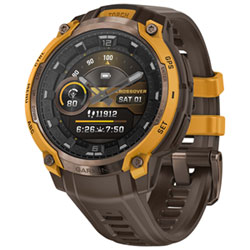 Garmin Instinct Crossover AMOLED 47mm Smartwatch - Bronze Sunburst/Cocoa