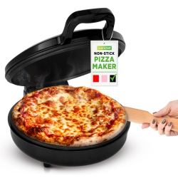 NUTRICHEF Countertop Pizza Maker | 1500W Non-Stick Electric Pizza Cooker | Make 12" Personal Pizzas, Eggs, Toast & More | Compact & Space-Saving