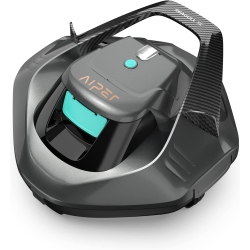 AIPER Seagull Se Cordless Robotic Pool Cleaner (Pool Vacuum Lasts 90 Mins Led Indicator Self-Parking, for Flat Above-Ground Pools Up to 33 Feet) -