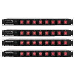 ADJ American Dj PC-100A 19 Inch Rack Light Power Distribution Center (4 Pack)