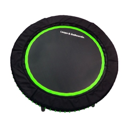 LEAPS & REBOUNDS 40" Mini Fitness Trampoline & Rebounder Gym Equipment In Green
