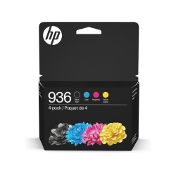 HP 936 Ink Cartridge - Standard Yield - Cyan, Magenta, Yellow - 4 Pack- 6C3Z5Ln In Black