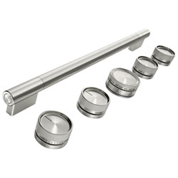 KitchenAid 6-Piece Handle & Knob Hardware Accessory Kit for 36" Commercial-Style Range (W11774724) - Stainless Steel