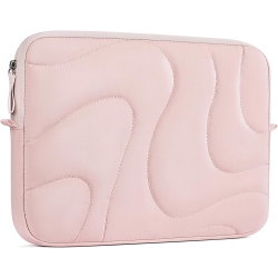 OECECA B Puffer Tote Bag for Women Lightweight Nylon Puffy Quilted Carryall Hobo Shoulder Purse 13In In Pink