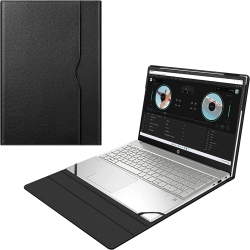 OECECA F Sleeve Case for 15.6 HP Pavilion 15-Egxxx 15T-Eg000 / HP Pavilion 15-Ehxxx 15Z-Eh000 Series - Premium Pu Leather Protective Portfolio Book