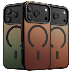 ORNARTO for Iphone 17 Pro Case, [Compatible \w Magsafe], Holographic Iridescent Magnetic Cover, Shockproof Protective Rainbow Phone Case for Iphone 17