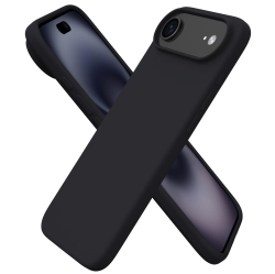 ORNARTO Compatible \w Iphone Air Case, Slim Liquid Silicone 3 Layers Soft Gel Rubber Shockproof Protective Phone Case 6.5" \w Anti-Scratch Microfiber