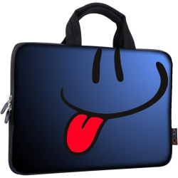 OECECA I Smile 14 15 15.4 15.6 Inch Laptop Handle Bag Computer Protect Case Pouch Holder Notebook Sleeve Neoprene Cover Soft Carring Travel Case For