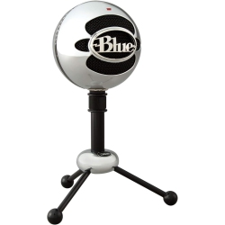BLUE MICROPHONES Snowball USB Microphone for PC & Mac, Condenser Mic \w Cardioid And Omnidirectional Pickup Patterns, Stylish Retro Design –