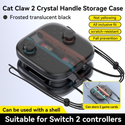 THE WAY Nintendo Switch 2 New Game Card Storage Box Nintendo Switch 2 Storage Box \w 2 Game Card Slots - B02 Storage Box Transparent Black, Only For
