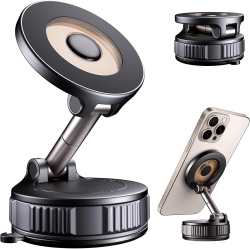 MYACUC Magnetic Phone Holder for Car, 360° Adjustable Car Phone Holder for Magsafe, Car Phone Stand for Iphone 17 Pro Max/16/15/14/13/12