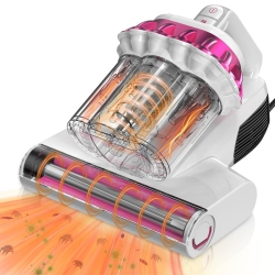 KIMDOG Mattress Vacuum Cleaner 16Kpa Bed Vacuum \w 253.7Nm Uv-C Light, 140°F Heat & Hepa Filter, 500W Handheld Upholstery Vacuum for Couch, Sofa &