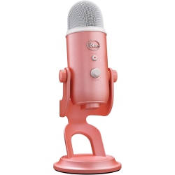 LOGITECH Yeti Premium USB Gaming Microphone for Streaming Voce Software, Computer Mic, Exclusive Streamlabs Themes, Special Edition Finish - Pink