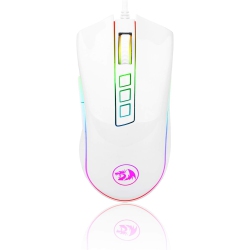 REDRAGON M711 Cobra RGB Gaming Mouse (White) – 10, 000 Dpi Wired Optical Mouse With 7 Programmable Buttons & High-Precision Sensor