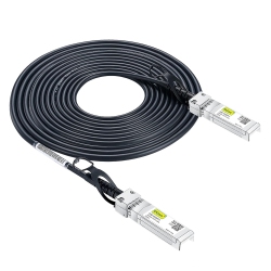 10GTEK 10G Sfp+ Dac Twinax Cable, 5M (16.4Ft) Passive Direct Attach Copper Cable, Sfp+ to Sfp+ High-Speed Network Patch Cord