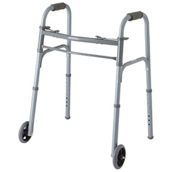 Medline Lightweight 2-Button Junior Folding Walker