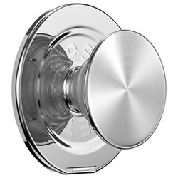 PopSockets PopGrip Kick-Out Universal Cell Phone Grip & Stand with MagSafe - Aluminum Radial Silver