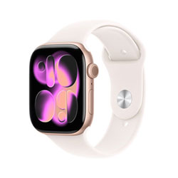 Apple Watch Series 11 (Gps + Cellulaire) Avec Boîtier De 42 Mm En Aluminium Or Rose Et Bracelet Sport Rose Tendre Avec Rogers - Petit/moyen - Financement Mensuel