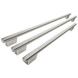 KitchenAid Handle Accessory Kit for 36" Built-In French Door Bottom Mount Refrigerator (W11777177) - Stainless Steel