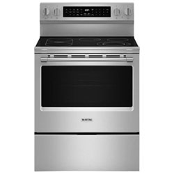 Open Box - Maytag 30" 5.3 Cu. Ft. True Convection 5-Element Electric Air Fry Range - Stainless Steel - Scratch & Dent