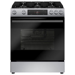 Open Box - Bosch 100 Series 30" 5.8 Cu. Ft. True Convection Freestanding Gas Air Fry Range - SS - Perfect Condition