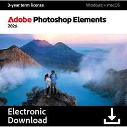 Adobe Photoshop Elements 2026 (PC/Mac) - 1 User - 3 Year - Digital Download