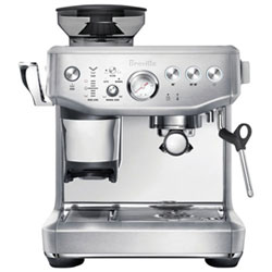 Refurbished (Good) - Breville Barista Express Impress Espresso Machine w/Frother&Coffee Grinder - Brushed SS - Remanufactured by Breville