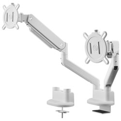 Support Solide Pour Deux Moniteurs De 13 À 35 Po De One For All - Blanc