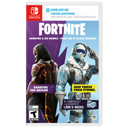 The Fortnite – Darkfire & Ice Bundle with 10+ cosmetics & 1000 V-Bucks (Switch 2)