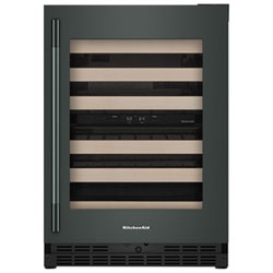 KitchenAid Undercounter 46-Bottle Freestanding Wine Cellar (KUWR524SBE) - Black Ore