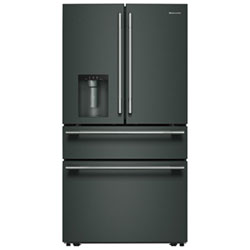 Réfrigérateur À Deux Portes 28,7 Pi³ 36 Po Avec Distributeur D'eau Et De Glaçons De Kitchenaid (Krmf436Sbe) - Minerai Noir