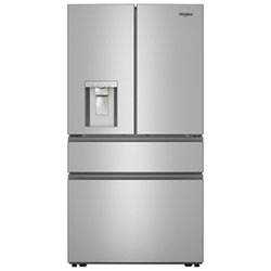 Réfrigérateur À Deux Portes 28,9 Pi³ Et 36 Po Avec Distributeur D'eau Et De Glaçons De Whirlpool (Wrmf3536Sz) - Inox