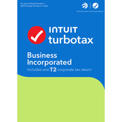 Turbotax Business Incorporated Avec Déclaration De Revenus Des Sociétés T2 2025 (Pc) - 1 Utilisateur - 1 Déclaration - Anglais
