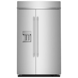 KitchenAid 48" 29.4 Cu Ft Side-By-Side Refrigerator w/ Water & Ice Dispenser (KBSD748SPS) - Stainless Steel