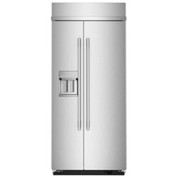 KitchenAid 36" 20.8 Cu Ft Side-By-Side Refrigerator w/ Water & Ice Dispenser (KBSD736SPS) - Stainless Steel