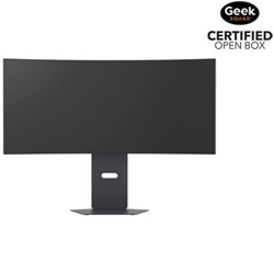 Open Box - LG 34" WQHD 240Hz 0.03ms GTG Curved OLED LED G-Sync FreeSync Gaming Monitor (34GX900A-B) - Black