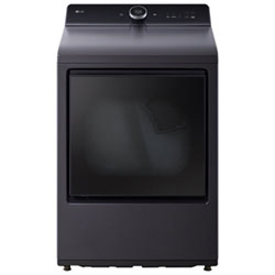 Open Box - LG EasyLoad 7.3 Cu. Ft. Electric Steam Dryer (DLEX8600BE) - Matte Black - Perfect Condition