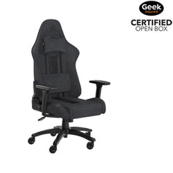 Open Box - Corsair TC100 RELAXED Ergonomic Fabric Gaming Chair (2023) - Grey/Black